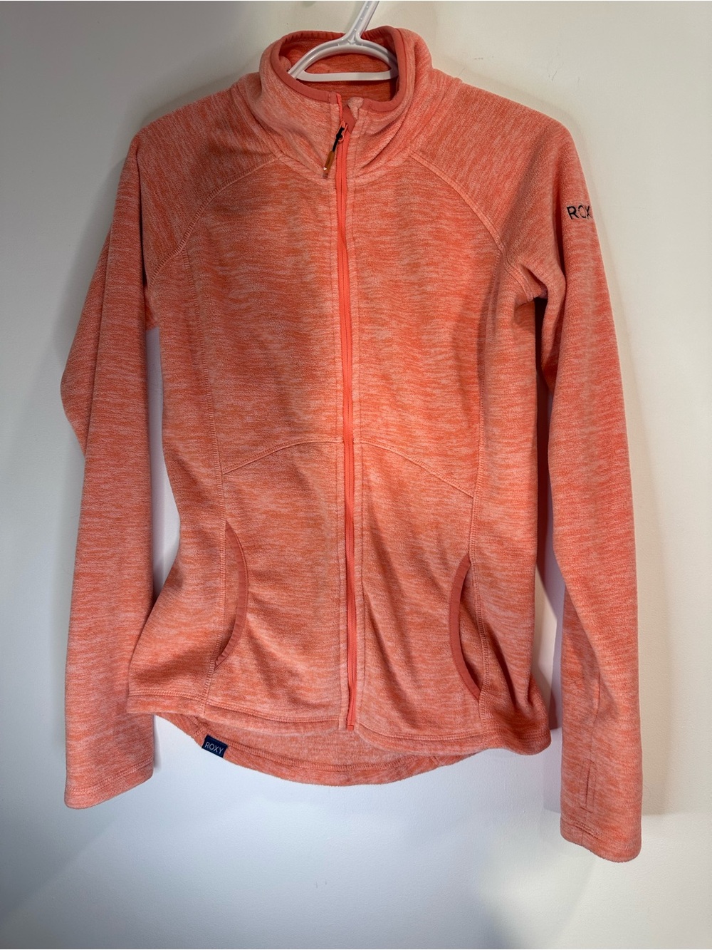 Roxy Women's Coral Heather Full Zip Bomber Jacket